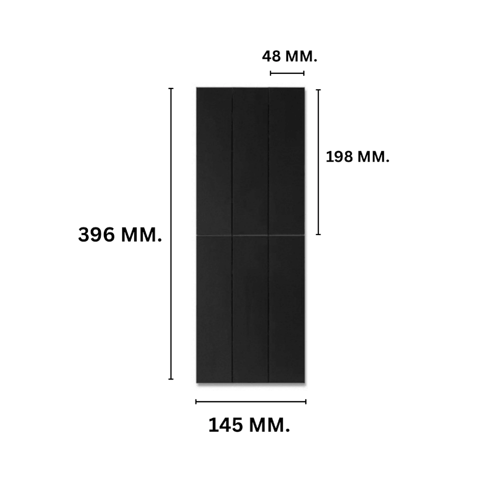 โมเสค TIMELESS TILES รุ่น LUSTO 39.6X14.5 ซม. สีดำ BLACK ผิวเงามิลเลอร์